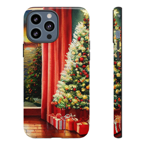 Christmas Tree in Cozy Holiday Home - Impact Resistant Phone Case iPhone 13 Pro Max Glossy